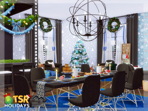 Sims 4 — Holiday Wonderland - Sanos  Diningroom by marychabb — I present a room - Diningroom with that is fully equipped.