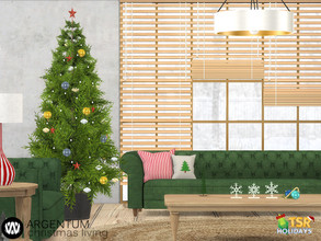 Sims 4 — Holiday Wonderland - Argentum Christmas Living Decorations by wondymoon — TSR Holiday Collab; Argentum Christmas