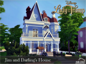 Sims 4 — Jim and Darling's House by nobody13922 — A house inspired by the Disney animation "Lady and the Tramp"