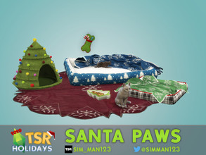 Sims 4 — Holiday Wonderland - Santa Paws by sim_man123 — Santa Paws has came early! Let your pets snuggle up with some