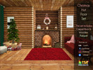Sims 4 — Holiday Wonderland Christmas Hut Floor Set by Caroll912 — The set of two floors: wooden parquet and fluffy