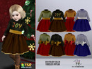 Sims 4 — Holiday Wonderland - Toddler Dress RPL68 by RobertaPLobo — :: Toddler Dress :: 4 swatches :: New Mesh by me ::