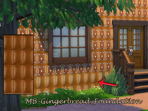 Sims 4 — MB-Gingerbread_Foundation by matomibotaki — MB-Gingerbread_Foundation, a delicious foundation for your Christmas