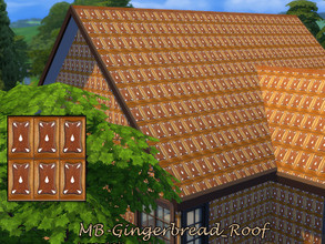 Sims 4 — MB-Gingerbread_Roof by matomibotaki — MB-Gingerbread_Roof, Mmh, with this sweet recipe you can create every