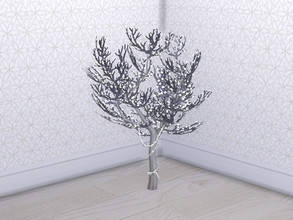 Sims 4 — All Is Calm Christmas Tree Lamp by seimar8 — Artificial branches covered in blue and white lights. Perfect for