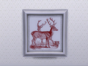 Sims 4 — All Is Calm Christmas Wall Art by seimar8 — Christmas wall prints mounted in silver metal frames. Comes in three