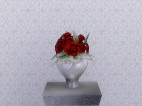 Sims 4 — All Is Calm Winter Roses. by seimar8 — Dark, ruby, red, winter roses that have been tinted with a touch of