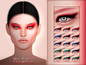 Sims 4 — COSIMETIC Eyeliner N19 #ChristmasEdition by cosimetic — _____________________________________________ - This