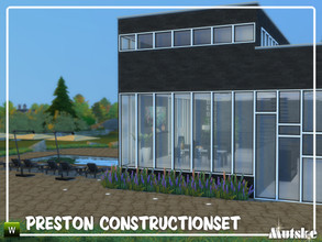 Sims 4 — Preston Window Wall Part 1 by Mutske — This is the first part of the Preston Window Wall. These are made so you