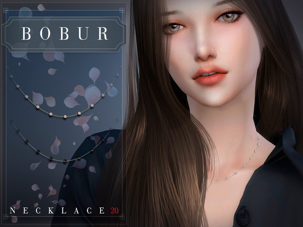 Sims 4 — Bobur Necklace 20 by Bobur2 — Necklace for female 4 colors HQ I hope you like it