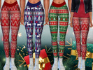 Sims 4 — Female Xmas Leggings by saliwa — Female Xmas Leggings 4 new design by Saliwa&#9829;