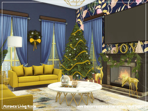 Sims 4 — Florence Living Room by sharon337 — 7 x 5 Room $15,319 Please make sure you download all required Custom Content