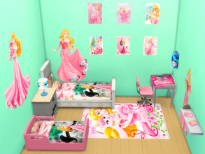 Sims 4 — Sleeping Beauty bedroom by Arisha_214 — Cool bedroom for your little Sleeping Beauty fan :)