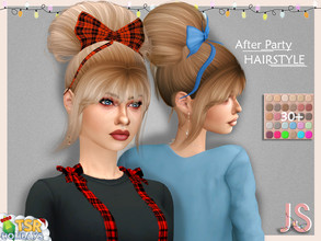 Sims 4 — Holiday Wonderland- After Party (Hairstyle) by JavaSims — ABOUT