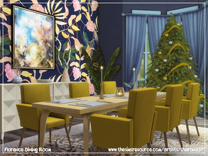 Sims 4 — Florence Dining Room by sharon337 — 6 x 5 Room $8,730 Please make sure you download all required Custom Content