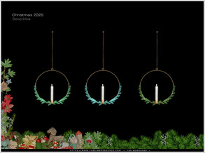 Sims 4 — [Christmas2020] - candle ceiling SW by Severinka_ — Candle ceiling (SHORT WALLS) From the set 'Christmas 2020'