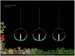 Sims 4 — [Christmas2020] - candle ceiling MW by Severinka_ — Candle ceiling (MIDDLE WALLS) From the set 'Christmas 2020'