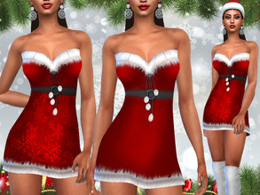 Sims 4 — Female Xmas Costume Dresses by saliwa — Female Xmas Costume Dresses 2 costume designs fore holiday &#9829;