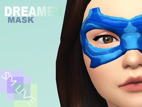 Sims 4 — Dreamer Mask, Maxis Match by KikiSimLive — Mask for Dreamer from Super Girl. Maxis Match