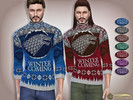Sims 4 — Winter Is Coming Knitted Christmas Sweater by Harmonia — 7 color Please do not use my textures. Please do not