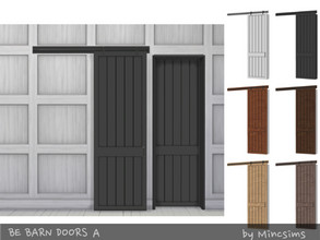 Sims 4 — Be Barn Door A by Mincsims — a part of Be Sliding Barn Doors