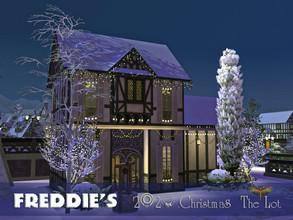 Sims 4 — Freddie's 2020 Christmas - The Lot by fredbrenny — With a Christmas Room comes a house. Small but cozy, this