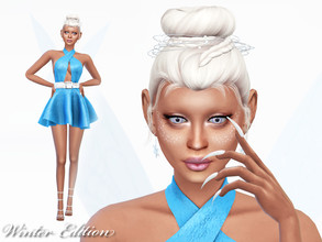 Sims 4 — Winter Elf by perelka8809 — Name: Winter Elf Age: Young Adult If you want sim like this, You need all CC