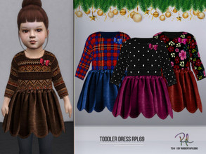 Sims 4 — TODDLER Dress RPL69 by RobertaPLobo — :: Toddler Dress :: 4 swatches :: New Mesh by me :: All lods :: HQ mod