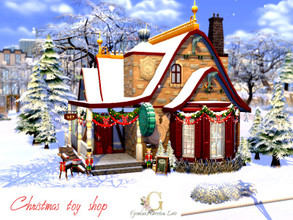 Sims 4 — Christmas toy shop by GenkaiHaretsu — Little family toy shop in christmas vibes