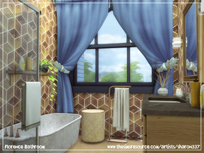 Sims 4 — Florence Bathroom by sharon337 — 3 x 4 Room $4,259 Please make sure you download all required Custom Content for
