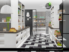 Sims 4 — Naturalis Pantry Room by SIMcredible! — Time to organize your supplies with beauty and style, we are bringing to