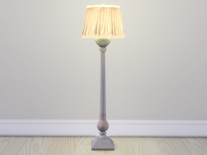 Sims 4 — Baby's First Christmas Floor Lamp by seimar8 —  A tall floor lamp with a ruffled satin shade in soft blush. Part