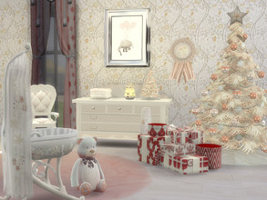 Sims 4 — Baby's First Christmas  by seimar8 — A set with 15 items to mix and match - in a soft blush with light neutral