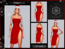 Sims 4 — Dress I Christmas - VI by Viy_Sims — HAPPY HOLIDAYS!! New Mesh!! 10 Colors Compatible with HQ mode Hope You