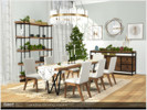 Sims 4 — Sandra dining room by Severinka_ — A set of furniture for the decoration of the dining room. Perfect for
