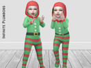 Sims 4 — IP Toddler Christmas Elf Onesie by InfinitePlumbobs — - Toddlers Elf Onesie - 1 Swatch - Suitable for Male and