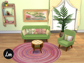 Sims 4 — Four Seasons living room by Lucy_Muni — Living room with swatches to suit every season The sofa, chair and table