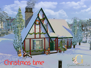 Sims 4 — Christmas time by GenkaiHaretsu — Small fmaily house in farm type rady for christmas.