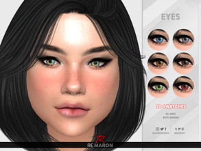 Sims 4 — Realistic Eye N16 - All ages by remaron — -20 Swatches -Custom CAS thumbnail -All age category -Both gender