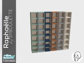 Sims 4 — Raphaelle - Kid bookshelf by Syboubou — Very simple bookshelf that fits the Raphaelle Dresser in height.