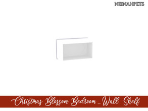 Sims 4 — Christmas Blossom Bedroom - Wall Shelf {Mesh Required} by neinahpets — A cute cubby wall shelf for your Sim's