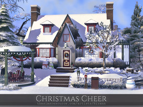 Sims 4 — Christmas Cheer by Rirann — Christmas Cheer is a cozy Holiday home for a small sim family. Fully furnished and