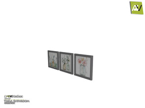 Sims 3 — Yuma Triple Painting by ArtVitalex — - Yuma Triple Painting - ArtVitalex@TSR, Dec 2020