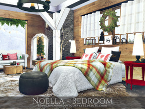 Sims 4 — Noella - Bedroom by Rirann — $ 11062 Size: 8x6 Short Wall