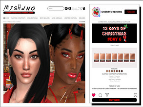 Sims 4 — CHRISTMAS 2020 - Gingerbread Contour by cherrymyshuno — - 7 swatches - teen - elder - base game compatible -