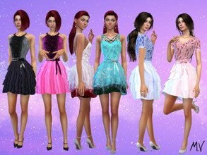 Sims 4 — Sims4set_DressesOfSet by MeuryVidal — Dresses for various occasions.