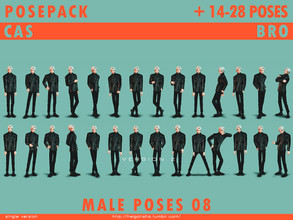Sims 4 — Male poses 08 Posepack and CAS by HelgaTisha — Pose pack - Including 14-28 poses - All in one CAS - Bro trait