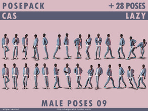 Sims 4 — Male poses 09 Posepack and CAS by HelgaTisha — Pose pack - Including 14-28 poses - All in one CAS - Lazy trait