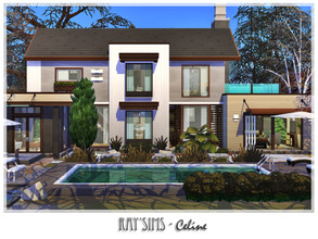 Sims 4 — Celine by Ray_Sims — This house fully furnished and decorated, without custom content. This house has 2 bedroom