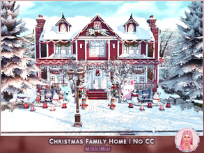 Sims 4 — Christmas Family Home by MikkiMur_sims — I think that winter in Brindleton Bay is wonderful, so I built house in